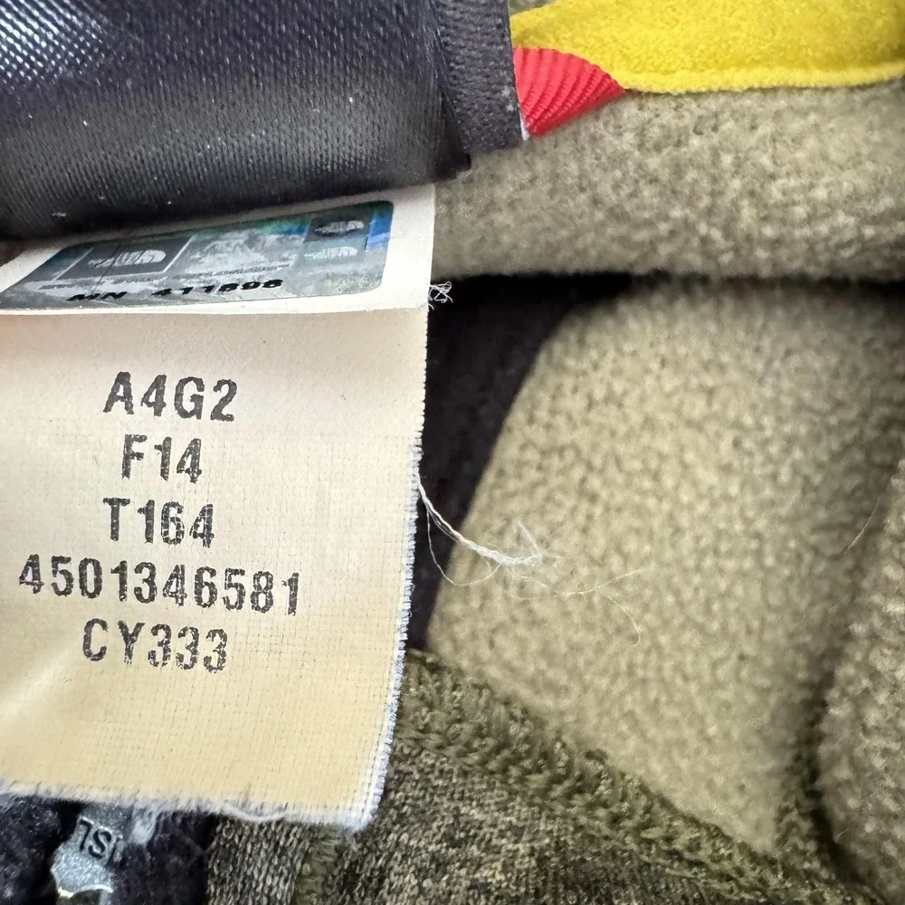 The North Face Jacket Mens Medium Green Hooded‎ Full Zip Outdoor A4G2